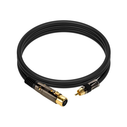 Monoprice 3ft Premier Series XLR Female to RCA Male Cable, 16AWG (Gold Plated)