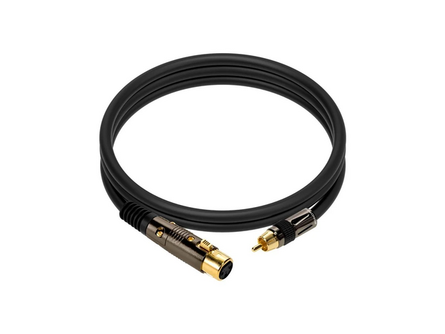 Monoprice 3ft Premier Series XLR Female to RCA Male Cable, 16AWG (Gold Plated)