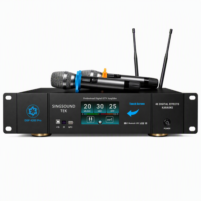 Singsoundtek DSP 4200 Pro Professional Digital KTV Mixer Processor