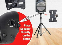 Chân đế loa 5 lõi, chân máy, có thể điều chỉnh lên đến 48 inch, chân đế màn hình DJ Studio, gắn trên cột 
