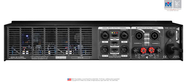 Bộ khuếch đại công suất 2 kênh A-1600 1200 Watt