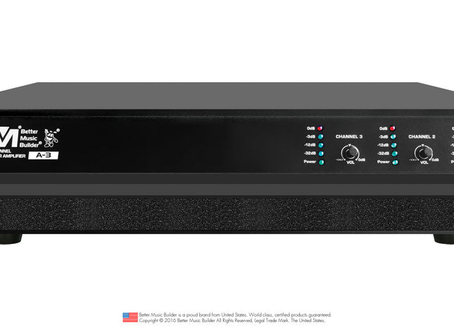 A-3 3-Channel Power Amplifier 1200 Watts
