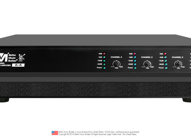 A-4 4-Channel Power Amplifier 1600 Watts