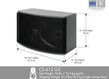 LOA KARAOKE CS-612 G5 PRO 600 WATTS (CẶP)