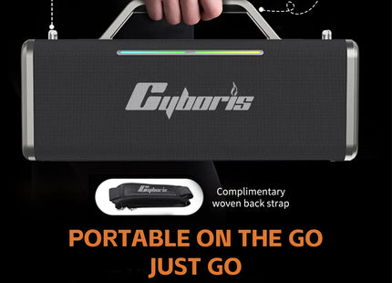 Cyboris X12 200W Karaoke High Performance Portable Bluetooth Speaker