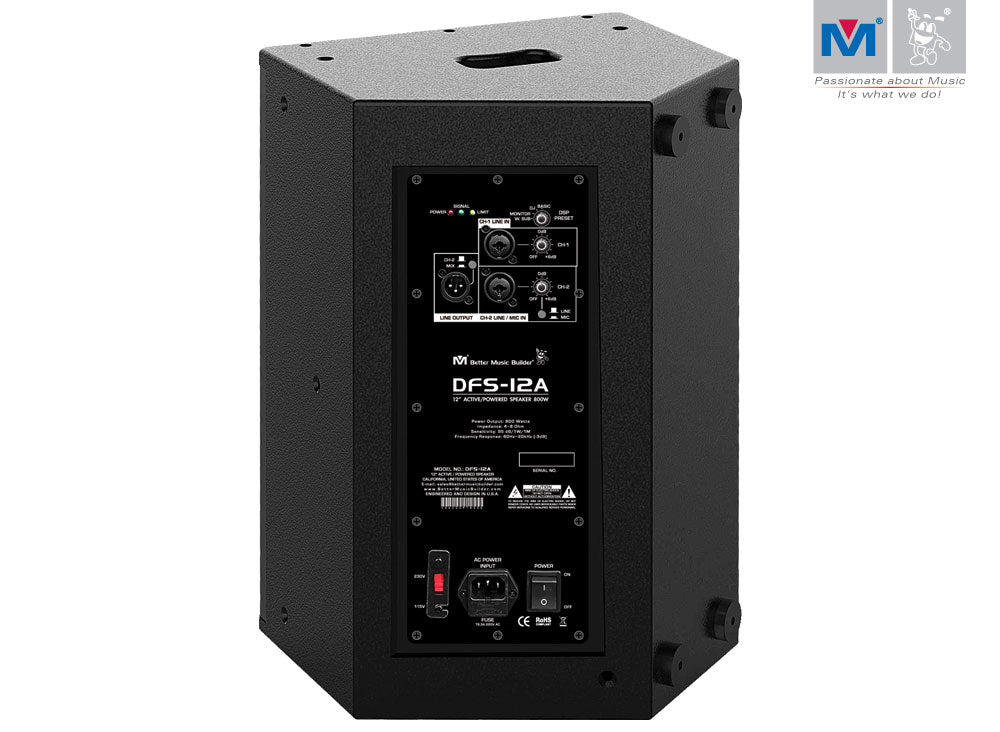 DFS-12A ACTIVE/POWERED LOUDSPEAKER 800 WATTS (SINGLE)