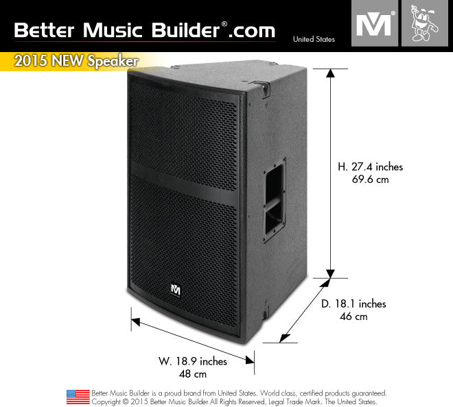 Better Music Builder (M) DFS-915 High-End Karaoke Speaker 1000W (Pair)