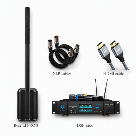 2026 Professional Karaoke System Bose L1 Pro 8 and Singsound Tek DSP 4200
