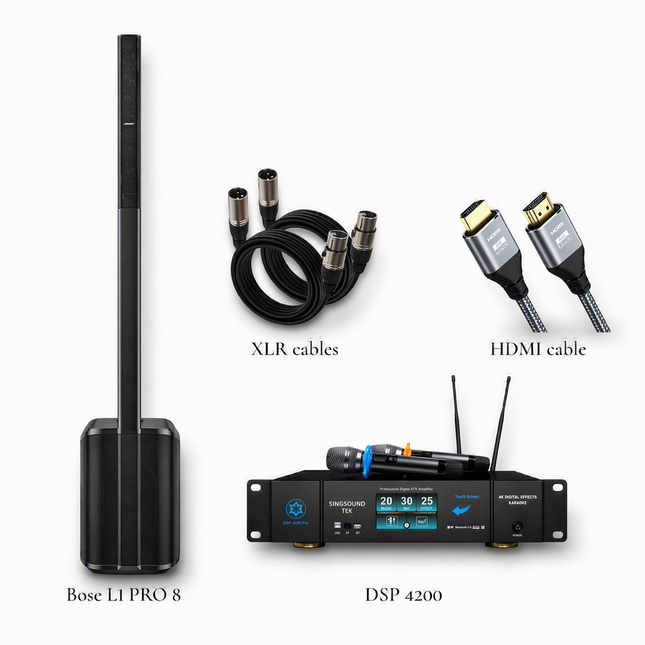 2026 Professional Karaoke System Bose L1 Pro 8 and Singsound Tek DSP 4200