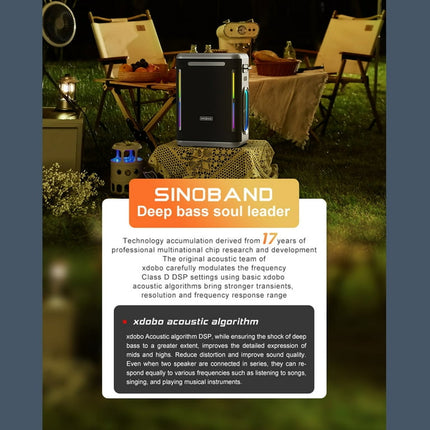 XDOBO SINOBAND party 1981 BT speaker 300W high power subwoofer conference outdoor karaoke sound