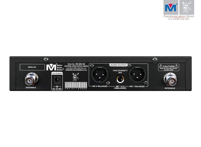 HỆ THỐNG MICRO KHÔNG DÂY UHF KÊNH KÉP VM-52U G5