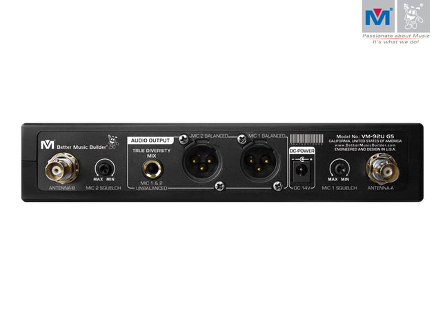 HỆ THỐNG MICRO KHÔNG DÂY UHF KÊNH KÉP VM-92U G5