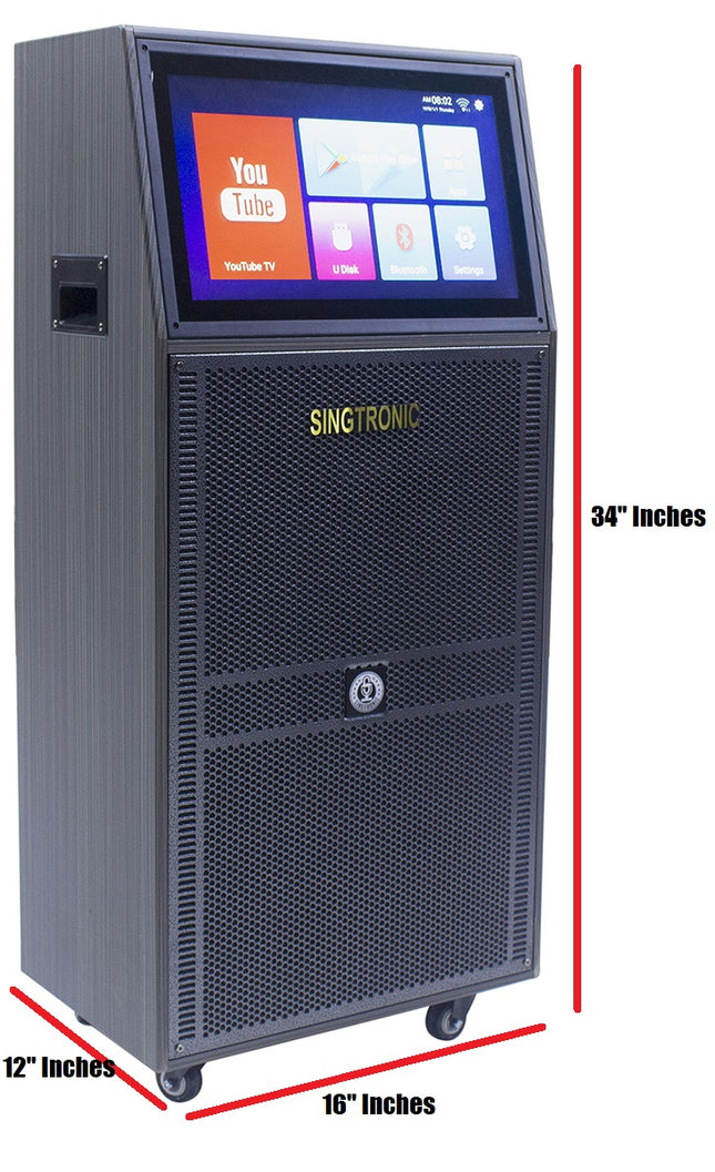 BT-888Pro Professional 1000W Powered 12" Bluetooth Speaker Karaoke System