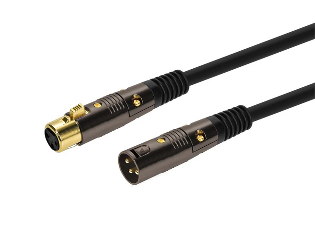 Monoprice 3ftPremier Series XLR Male to XLR Female 16AWG Cable (Gold Plated) [Microphone and Interconnect]