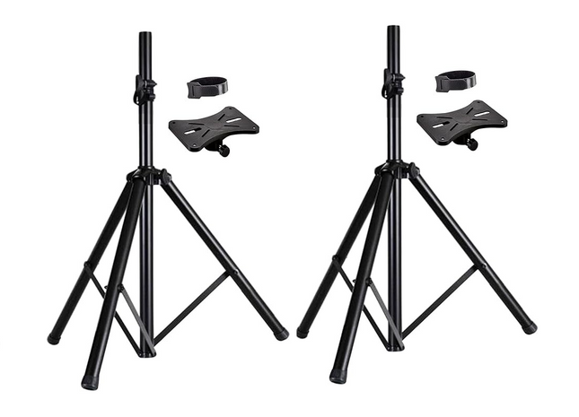 5 Core Speaker Stand Tripod Floor Adjustable Up to 48 Inch DJ Studio Monitor Stands Pole Mount