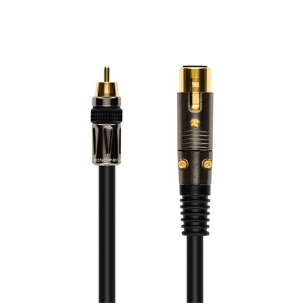 Monoprice 3ft Premier Series XLR Female to RCA Male Cable, 16AWG (Gold Plated)