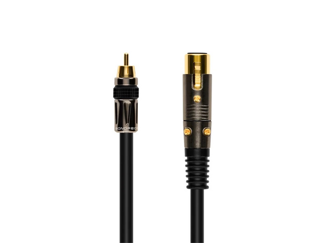 Monoprice 3ft Premier Series XLR Female to RCA Male Cable, 16AWG (Gold Plated)