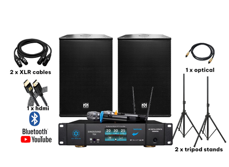 2026 NEW ARRIVAL Complete Karaoke System Bluetooth Iphone Ipad Youtube Professional System Special Deal with DSP4200