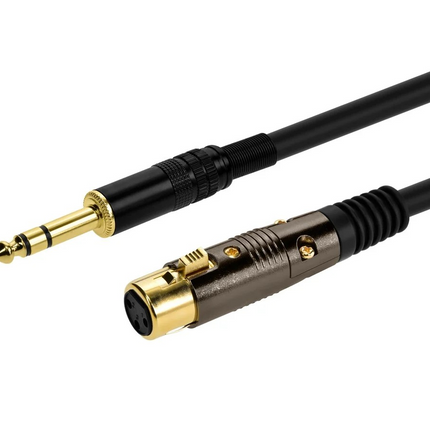 Premier Series XLR Female to 1/4in TRS Male Cable, 16AWG (Gold Plated)
